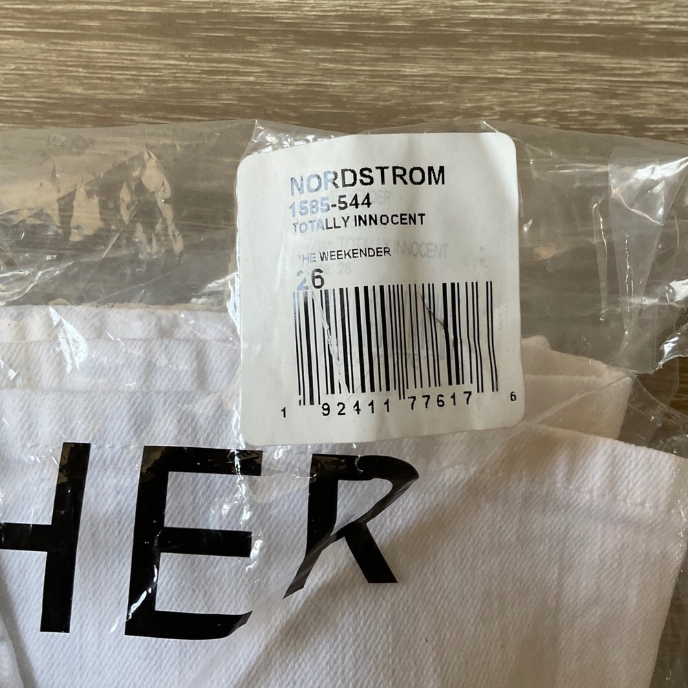 Mother The Weekender Jeans White Size 26 New With Tags - Picture 6 of 6